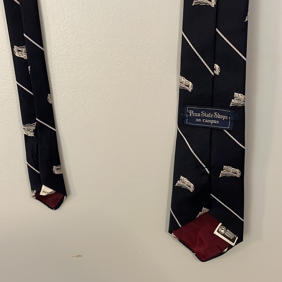 Penn State Shops On Campus Poly Silk Blend Nittany Lions Football Tie - Picture 9 of 14